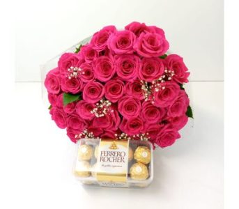Happiness Flower Bouquet & Chocos
