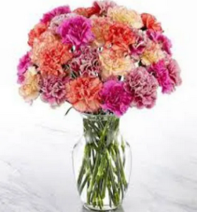 MIXED CARNATIONS VASE - Image 2