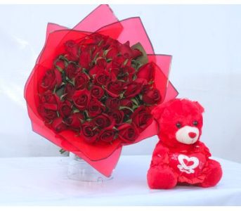 Madam Red: Bear Hugs & Roses