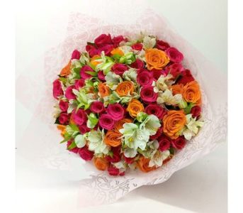 Vibrant Mixed Flowers Bouquet