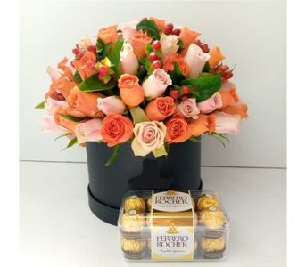 Mixed Roses Box of Happiness