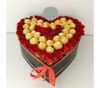 Lovely Heart Box Bouquet