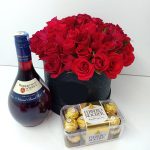 Elegant Roses Wine & Choco Combo - Image 2